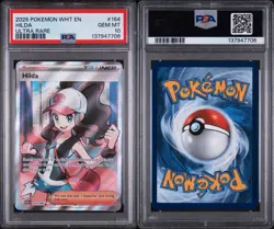 2025 POKEMON WHT EN-WHITE FLARE ULTRA RARE #164 HILDA PSA 10 - Image 3