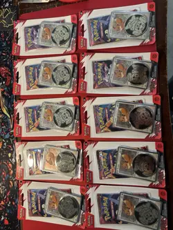 x10 Pokemon Destined Rivals Blister Packs Eevee Promo & coin | BRAND NEW - Image 1
