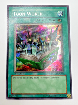 Vintage Yu-Gi-Oh! Toon World (MRL-076 1st Edition Super Rare 2002) NM - Image 1