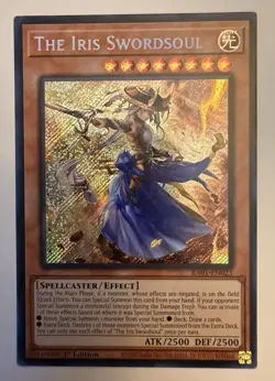The Iris Swordsoul 1st Edition Secret Rare RA01-EN023 Yu-Gi-Oh! - Image 1