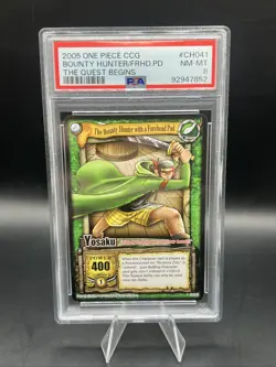 Yosaku, The Bounty Hunter with a Forehead Pad Quest Begins ONE PIECE PSA 8 - Image 1