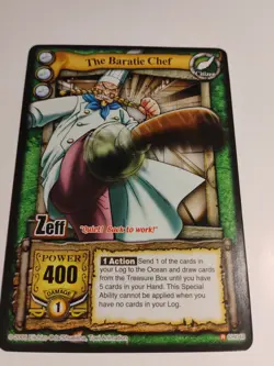 The Baratie Chef - Zeff - One Piece CCG - 2005 - A Quest Begins - Vintage Bandai - Image 1