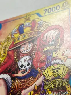 Monkey.D.Luffy (2nd Anniversary Stamped Promo) P-043 One Piece English - Image 3
