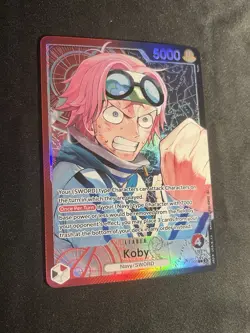 Koby (001) (Alternate Art) OP11-001 A Fist of Divine Speed Foil One Piece TCG - Image 3
