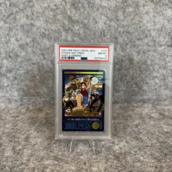 2001 CARDDASS ONE PIECE VISUAL ADVENTURE PART 4 VENDING STRAW HAT CREW PSA 8 - Image 2