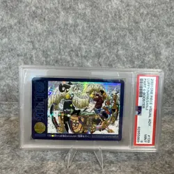PSA 9 Luffy Nami Sanji Foil One Piece Visual Adventure #139 Bandai Carddass 2001 - Image 2