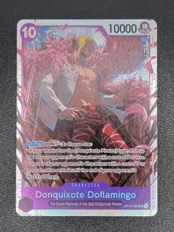 Donquixote Doflamingo OP14-069 SR | NM | The Azure Sea’s Seven | One Piece TCG - Image 1
