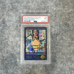 PSA 9 Luffy Baroque Works One Piece Visual Adventure #88 Bandai Carddass - Image 2