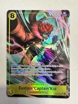 OP10-112 Eustass Captain Kid Rare Alt Art SR English One Piece TCG-NM or better - Image 1