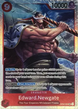 Edward Newgate SR OP02-004 - Paramount War - One Piece TCG - Image 1