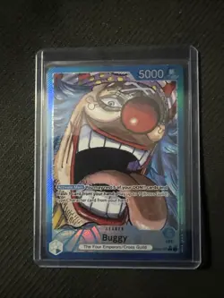 Buggy OP09-042 Leader Parallel Alt Art One Piece Emperors In The New World TCG￼ - Image 1