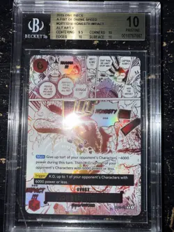 One Piece Honesty Impact Alternate Art OP11-018-Fist of Divine Speed-Beckett 10 - Image 1