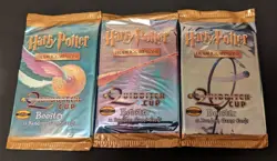 Harry Potter TCG Card Game Quidditch Cup Booster Pack Lot Of 3 From Sealed Box - Image 1