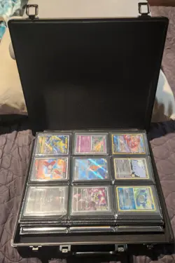 Pokemon Collection Of 200 Cards. Over 80 Holos With Hard Case! - Image 1