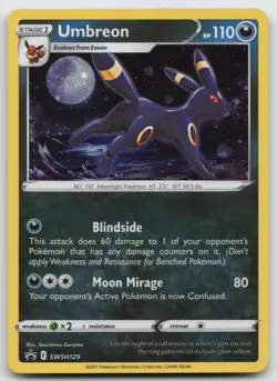Umbreon Promo Holo SWSH: Sword & Shield Promo Cards SWSH129 NM/VLP - Image 1