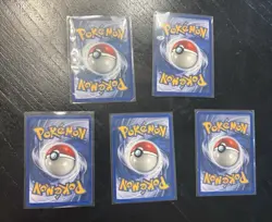 1999 Pokemon Original Base Set Holo Lot Of 5 Cards. - Image 2