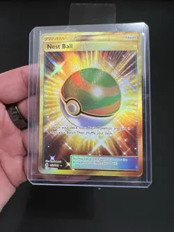 Nest Ball 158/149 SM Base Set Holo Gold Hyper Rare Card Near Mint - Image 1