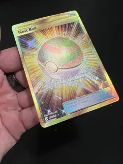 Nest Ball 158/149 SM Base Set Holo Gold Hyper Rare Card Near Mint - Image 3