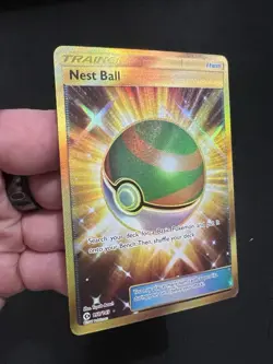 Nest Ball 158/149 SM Base Set Holo Gold Hyper Rare Card Near Mint - Image 4