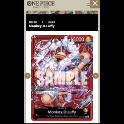 Monkey.D.Luffy (gear 5) ST21-001 L, foil, ALT, english (Bashikou) one piece card - Image 2