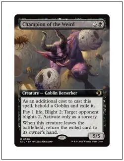 1x Champion of the Weird, Extended Art, Lorwyn Eclipsed, Magic MTG NM - Image 1