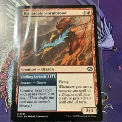 MTG, RUNESCALE STORMBROOD, TDM, TARKIR DRAGONSTORM, 0221, UNCOMMON /NM/REGULAR - Image 3