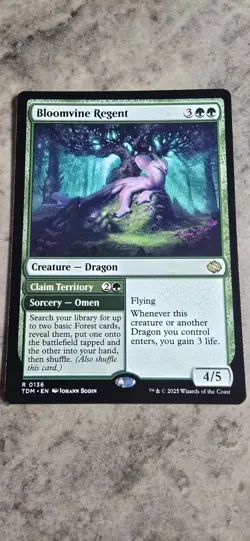 Bloomvine Regent Tarkir: Dragonstorm Regular Creature Dragon Rare MTG NM - Image 1