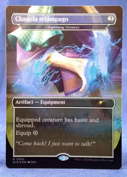 Lightning Greaves -MTG-✨FOIL NALAC SLD Nuestra Magia - Ex NM - Chancla relampago - Image 1