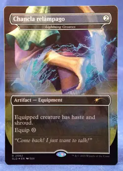 Lightning Greaves -MTG-✨FOIL NALAC SLD Nuestra Magia - Ex NM - Chancla relampago - Image 2