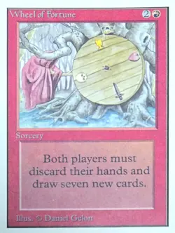 Magic MTG Unlimited Wheel of Fortune MODERATELY PLAYED MP - Image 3