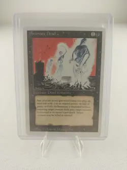 Vintage MTG Magic the Gathering Animate Dead Revised Lightly Played - Image 1