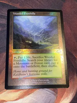 Wooded Foothills X1 Mtg Modern Horizons 3 Nm Foil Retro Frame - Image 1