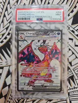 PSA 9 MINT CHARIZARD Ex 56 Pokemon Promo 2023 PREMIUM COLLECTION (296) - Image 1