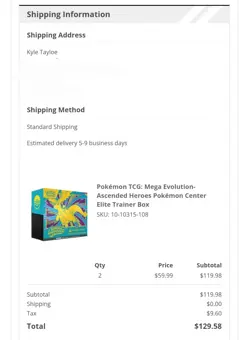 **Pre-Sale**Mega Evolution-Ascended Heroes Pokemon Center Elite Trainer Box - Image 1