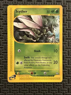 Pokemon TCG Card - Scyther Aquapolis 106/147 Non Holo LP - Image 1