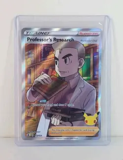 Pokemon Card Professor's Research 024/025 Full Art Celebrations Near Mint - Image 1