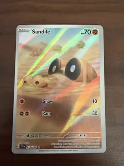 Sandile 216/198 - Scarlet & Violet Base Illustration Rare - Pokemon TCG - Image 1