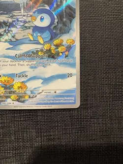 Pokemon TCG Piplup 098/094 ME02: Phantasmal Flames Illustration Rare Holofoil NM - Image 3
