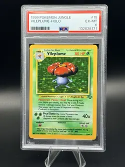 1999 POKEMON JUNGLE #15 VILEPLUME HOLO WOTC - Image 1