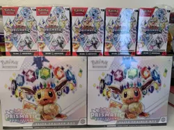 Pokemon Prismatic Elite Trainer Box X2 & Prismatic Booster Bundles X5 New Sealed - Image 1
