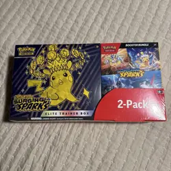 Pokemon TCG Surging Sparks ETB + Booster Bundle Costco 2-Pack SEALED - Image 1