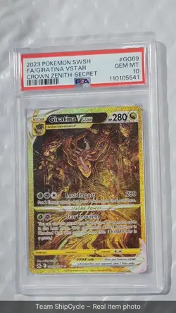 2023 Pokemon Giratina VSTAR GG69GG70 Crown Zenith PSA 10 GEM MINT G2U - Image 4