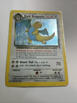 2004 Pokemon Dark Dragonite 5/110 Legendary Collection Holo Rare English LP - Image 1