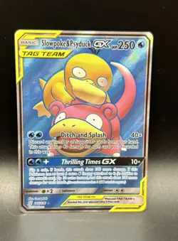 POKEMON Slowpoke And Psyduck Gx Full Art 217/236 NM-Mint - Image 1