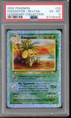 Pokemon Legendary Collection Reverse Holo Foil Exeggutor 23/110 PSA 6 - Image 1