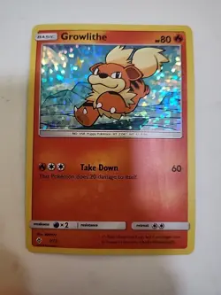 Pokemon TCG - 2018 Growlithe 1/12 - McDonalds Promo Holo Rare - LP - Image 1