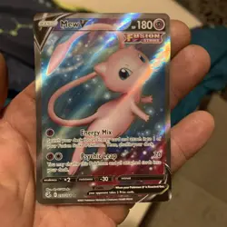 Pokemon Fusion Strike Mew v Ultra Holo Rare Full Art 250/264 - Image 1