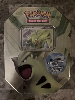 Pokemon TCG Tyranitar EX Tin (2008) - Factory Sealed - Vintage Collector Item - Image 1