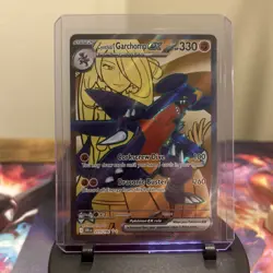 Pokemon TCG Cynthia's Garchomp EX 215/182, NM-Ultra Rare, Destined Rivals - Image 1