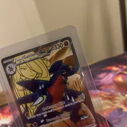 Pokemon TCG Cynthia's Garchomp EX 215/182, NM-Ultra Rare, Destined Rivals - Image 3